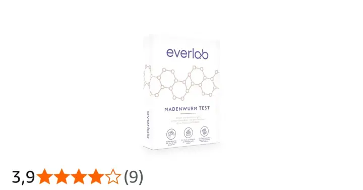 Test per ossiuri: la confezione di un kit per il controllo degli ossiuri, acquistabile in farmacia, con istruzioni per l'uso.